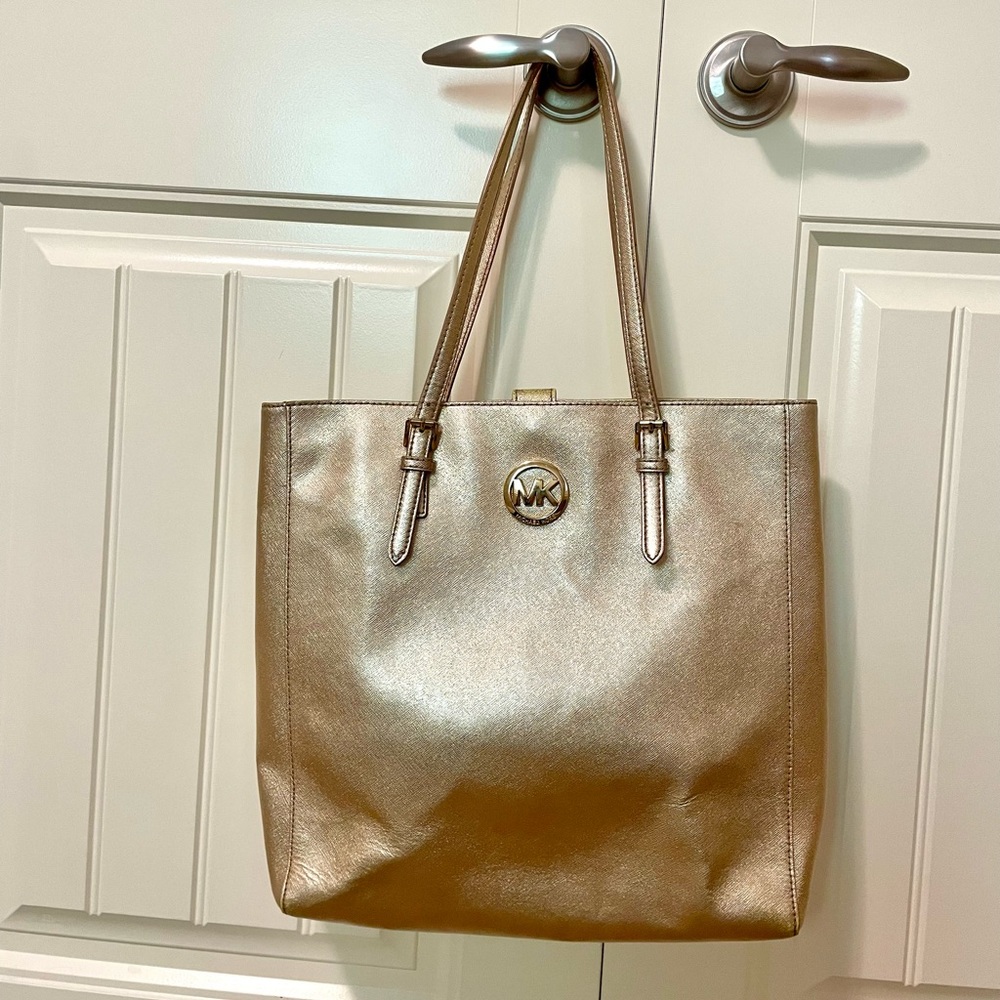 Michael Kors gold tote